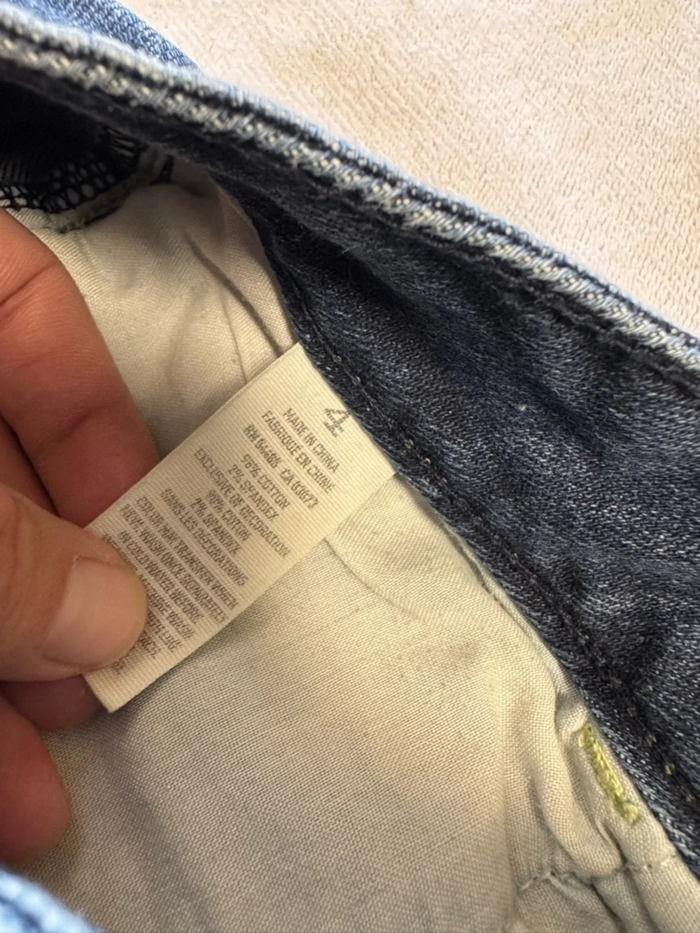 American Eagle Outfitters Blue Denim Shortie Shorts - Picture 3 of 4